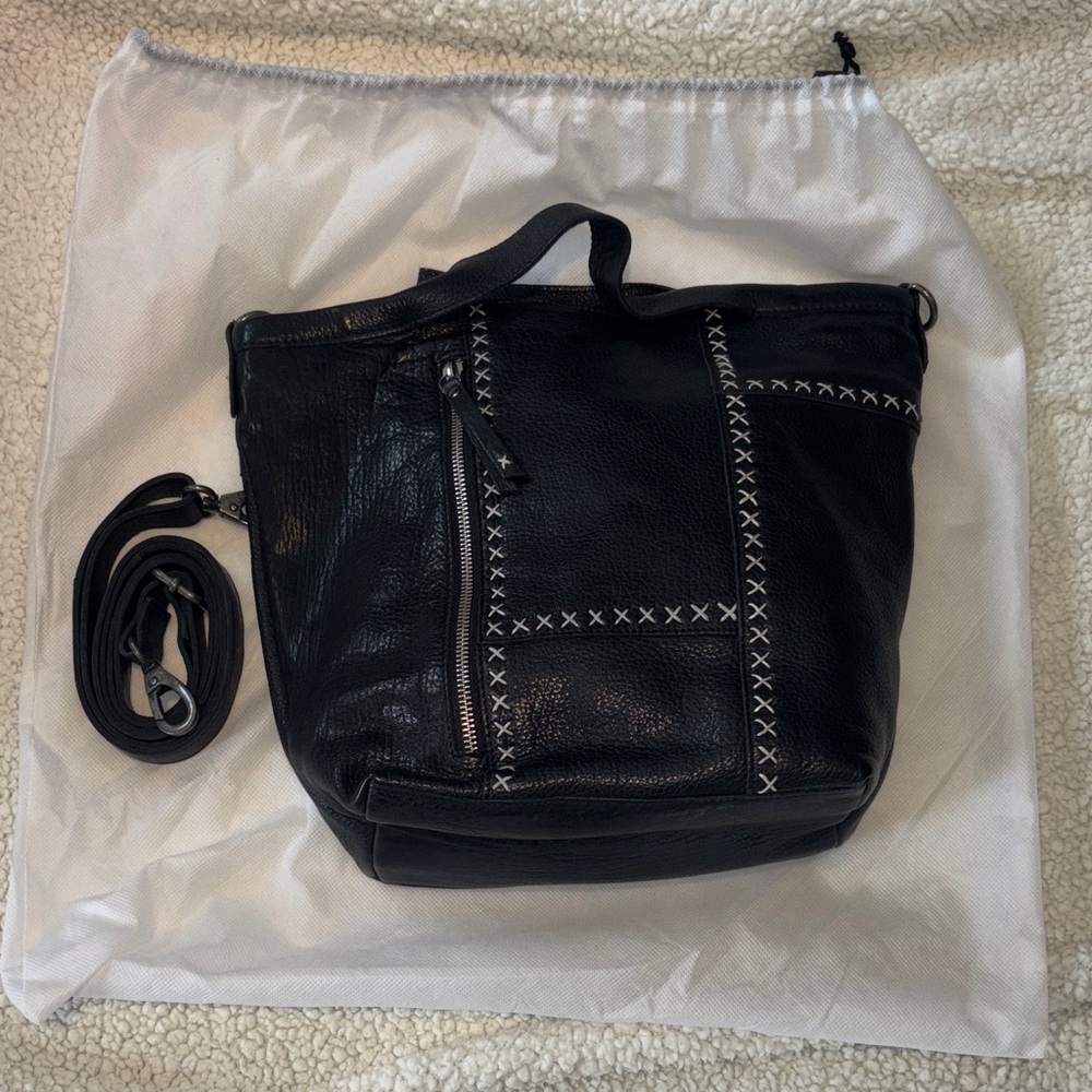Latico Leather Frankie Black Leather Bag